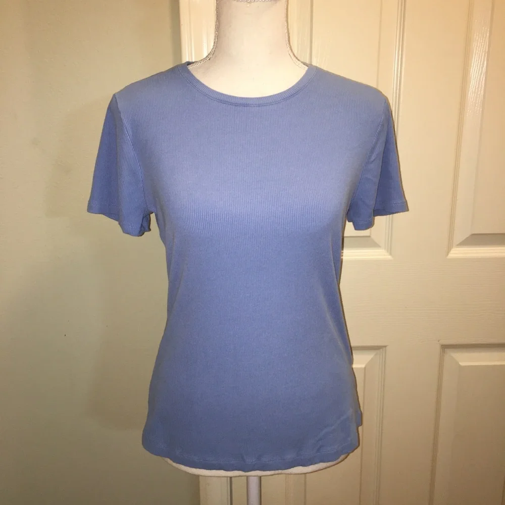 NINE WEST Ribbed Tee
